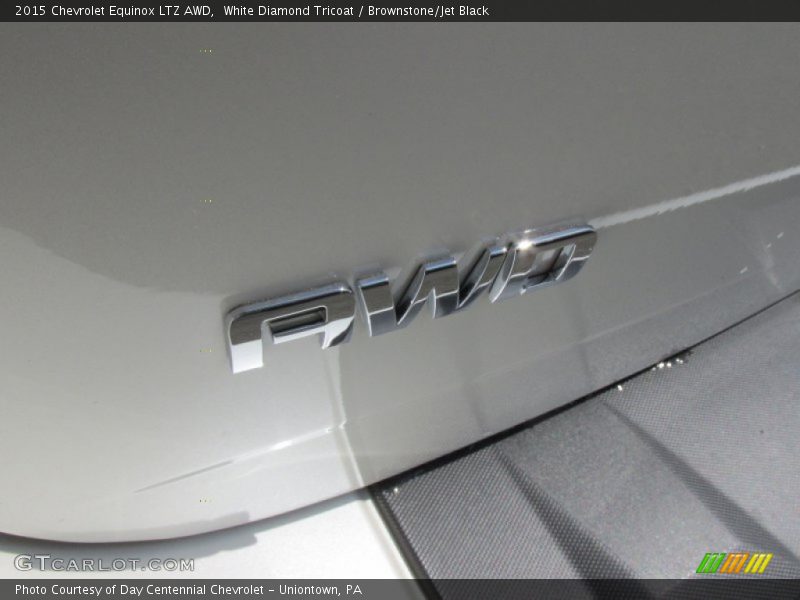White Diamond Tricoat / Brownstone/Jet Black 2015 Chevrolet Equinox LTZ AWD