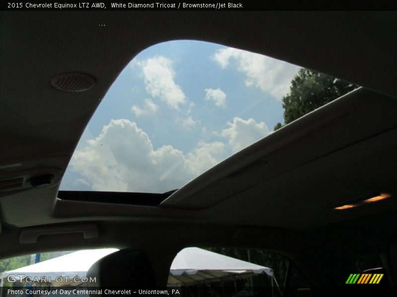 White Diamond Tricoat / Brownstone/Jet Black 2015 Chevrolet Equinox LTZ AWD
