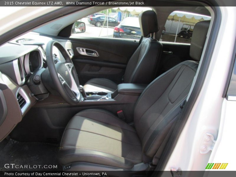 White Diamond Tricoat / Brownstone/Jet Black 2015 Chevrolet Equinox LTZ AWD