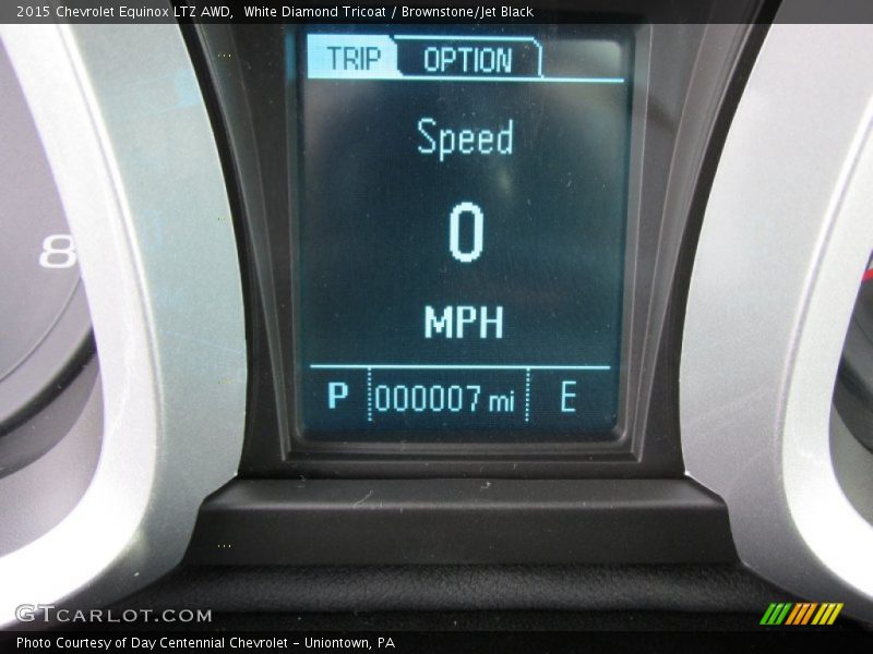 White Diamond Tricoat / Brownstone/Jet Black 2015 Chevrolet Equinox LTZ AWD