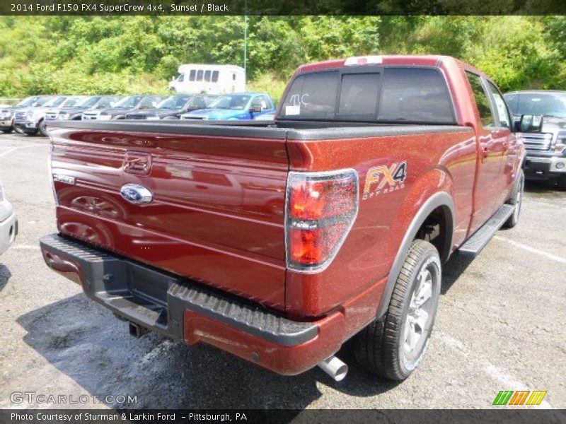 Sunset / Black 2014 Ford F150 FX4 SuperCrew 4x4