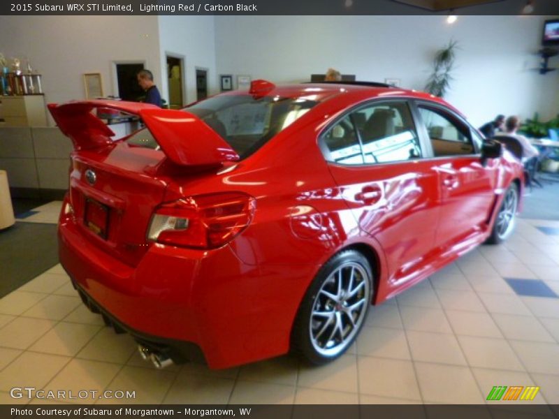 Lightning Red / Carbon Black 2015 Subaru WRX STI Limited
