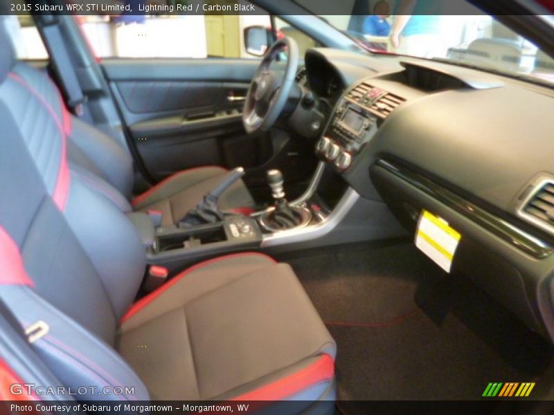 Lightning Red / Carbon Black 2015 Subaru WRX STI Limited