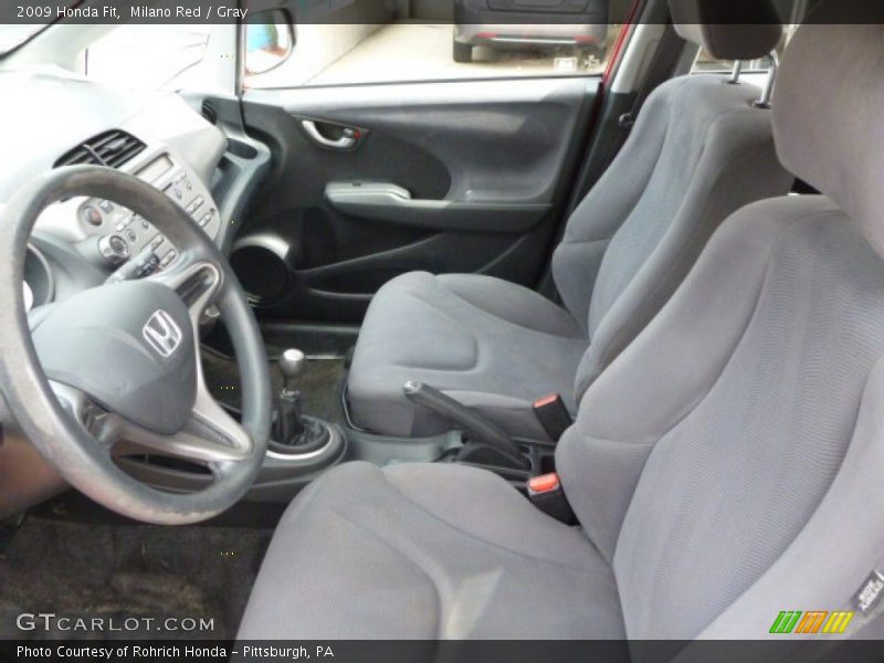 Milano Red / Gray 2009 Honda Fit