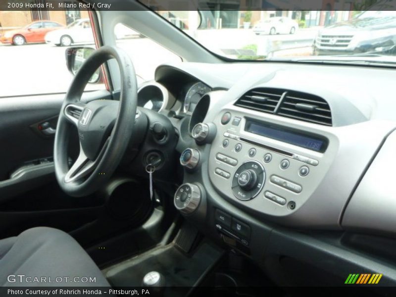 Milano Red / Gray 2009 Honda Fit