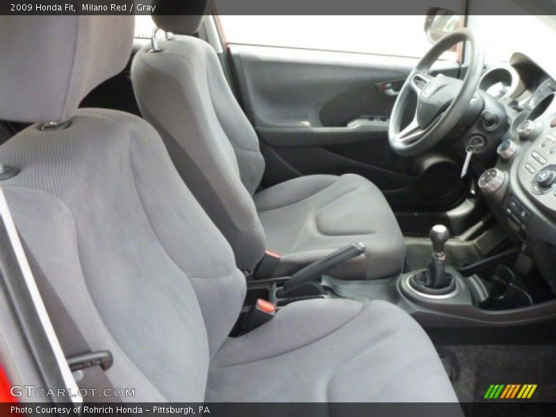 Milano Red / Gray 2009 Honda Fit