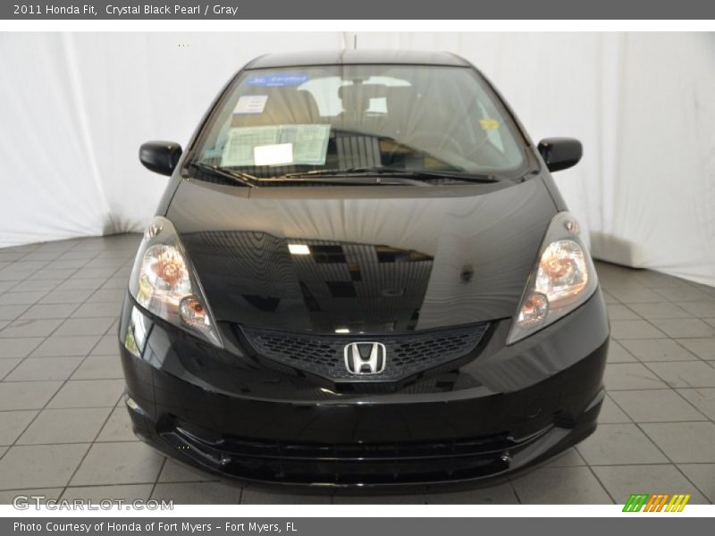 Crystal Black Pearl / Gray 2011 Honda Fit