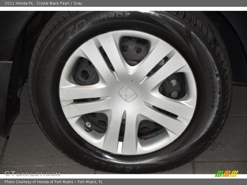 Crystal Black Pearl / Gray 2011 Honda Fit