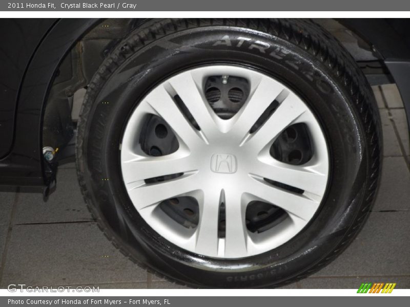 Crystal Black Pearl / Gray 2011 Honda Fit