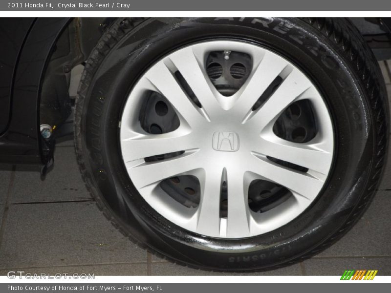 Crystal Black Pearl / Gray 2011 Honda Fit
