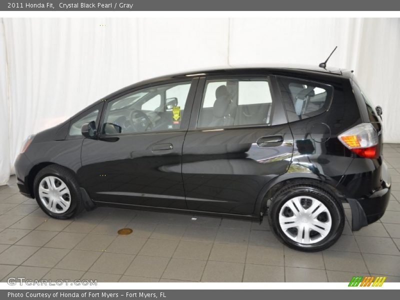 Crystal Black Pearl / Gray 2011 Honda Fit