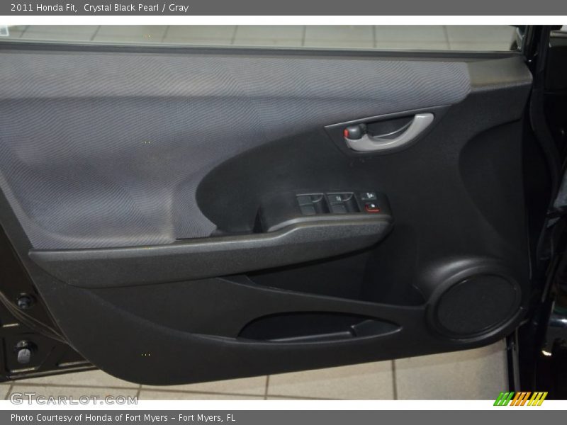 Crystal Black Pearl / Gray 2011 Honda Fit