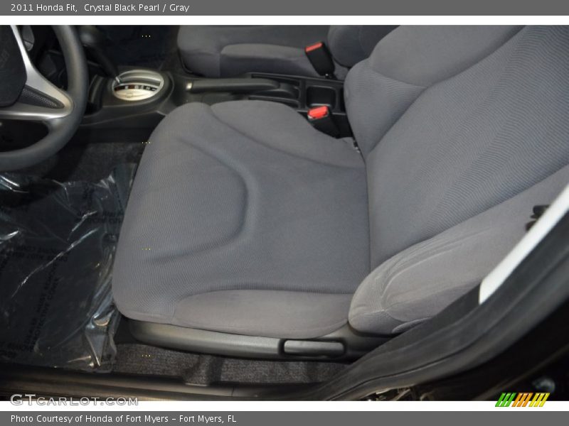 Crystal Black Pearl / Gray 2011 Honda Fit