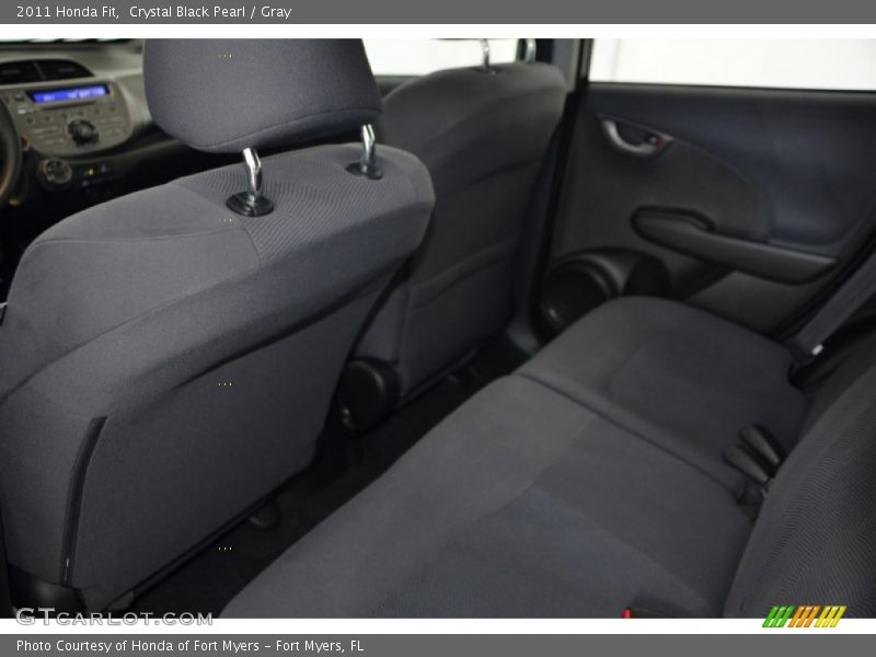 Crystal Black Pearl / Gray 2011 Honda Fit