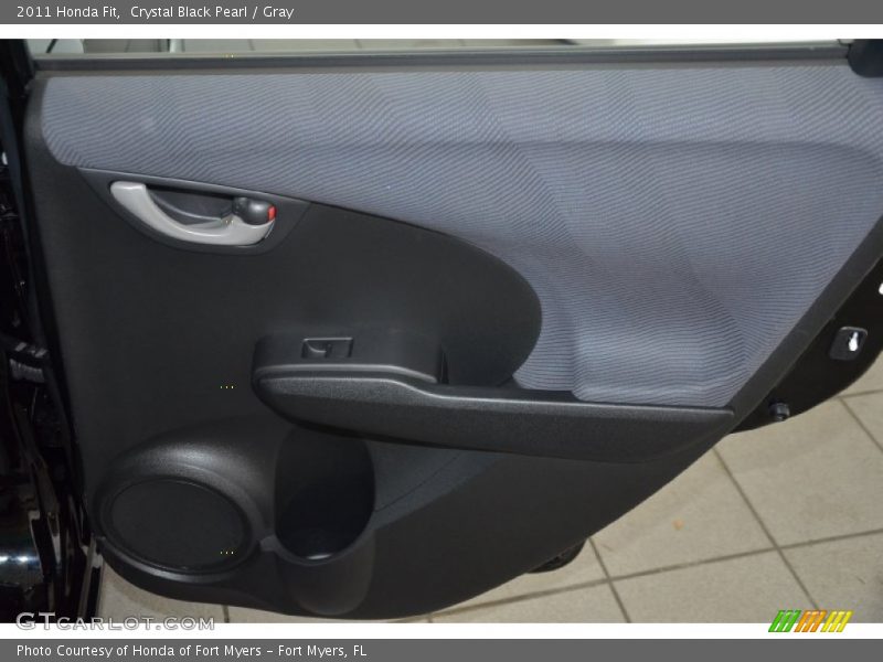 Crystal Black Pearl / Gray 2011 Honda Fit