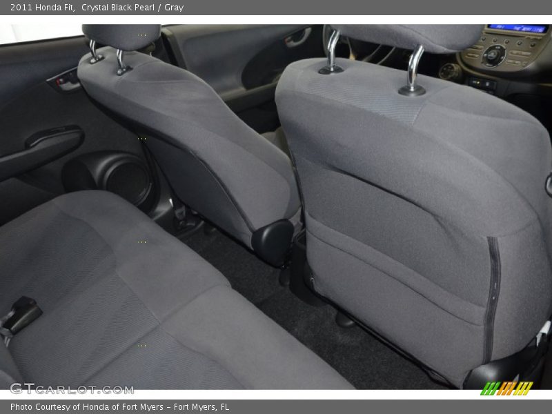 Crystal Black Pearl / Gray 2011 Honda Fit