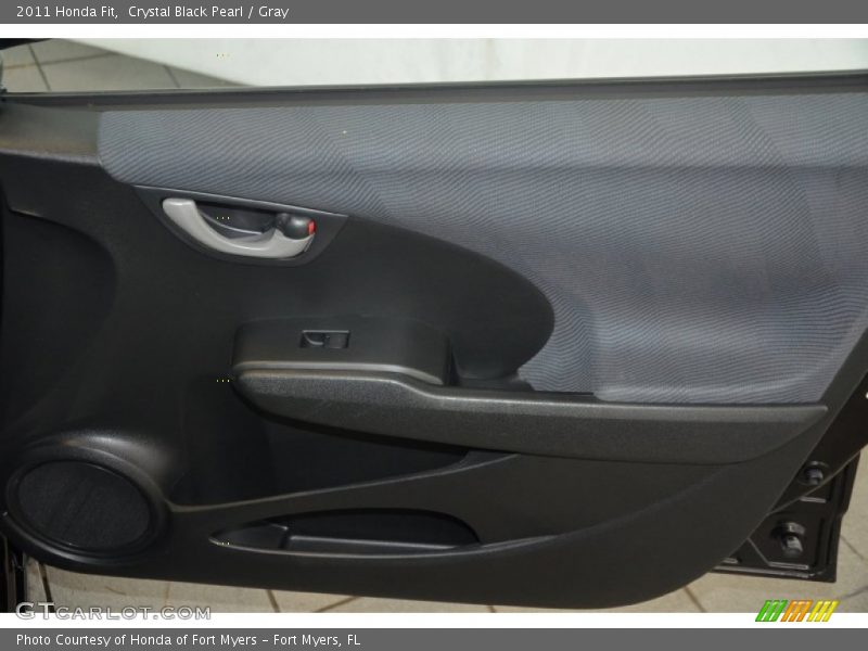 Crystal Black Pearl / Gray 2011 Honda Fit