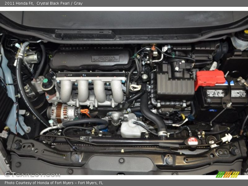 Crystal Black Pearl / Gray 2011 Honda Fit