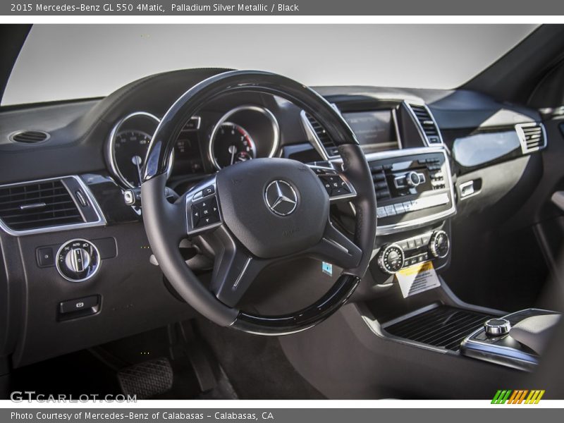 Palladium Silver Metallic / Black 2015 Mercedes-Benz GL 550 4Matic