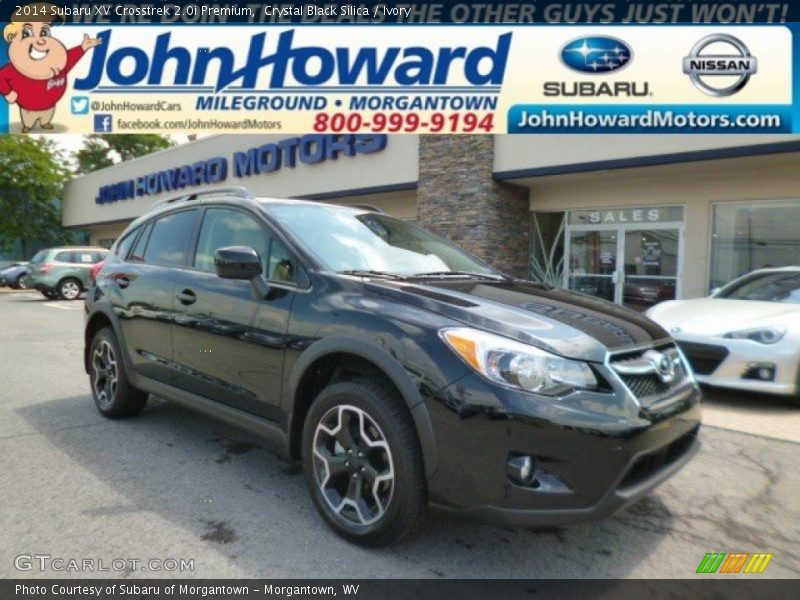 Crystal Black Silica / Ivory 2014 Subaru XV Crosstrek 2.0i Premium