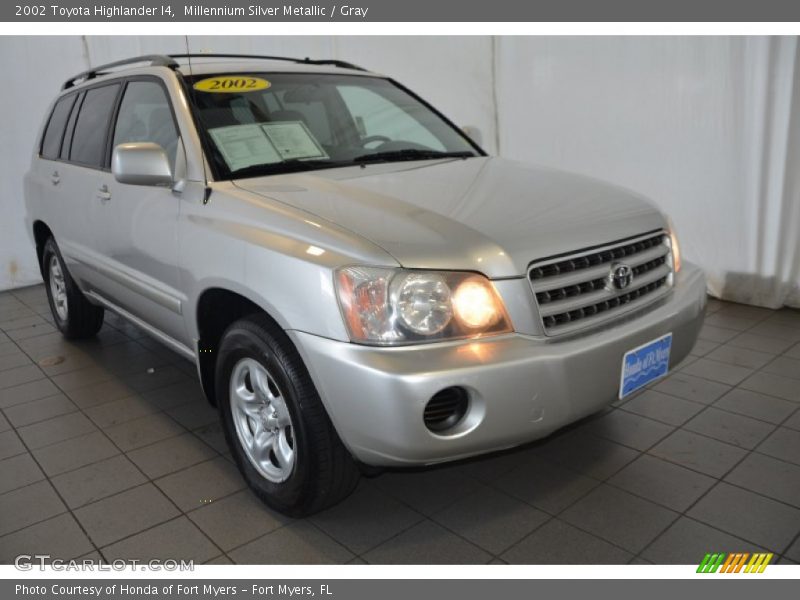 Millennium Silver Metallic / Gray 2002 Toyota Highlander I4