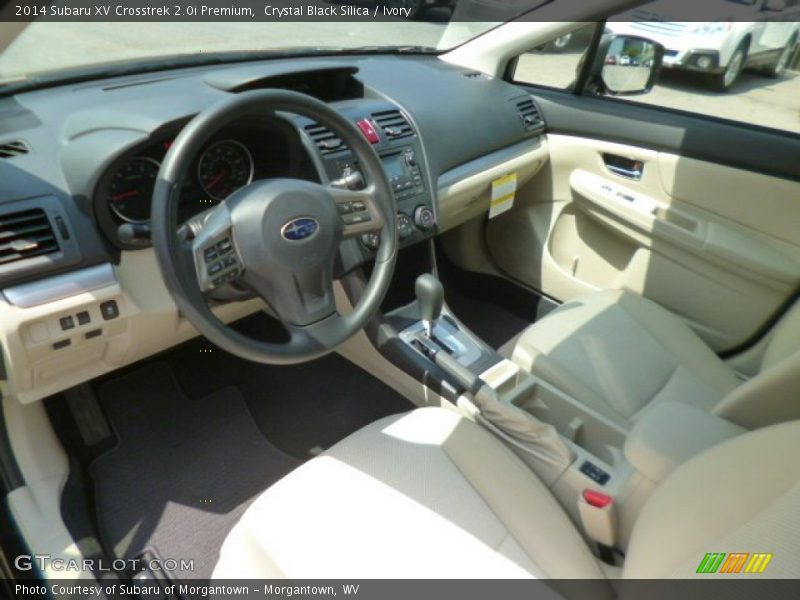 Crystal Black Silica / Ivory 2014 Subaru XV Crosstrek 2.0i Premium
