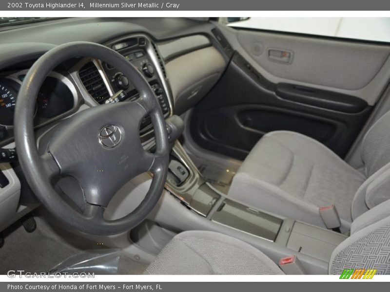 Millennium Silver Metallic / Gray 2002 Toyota Highlander I4