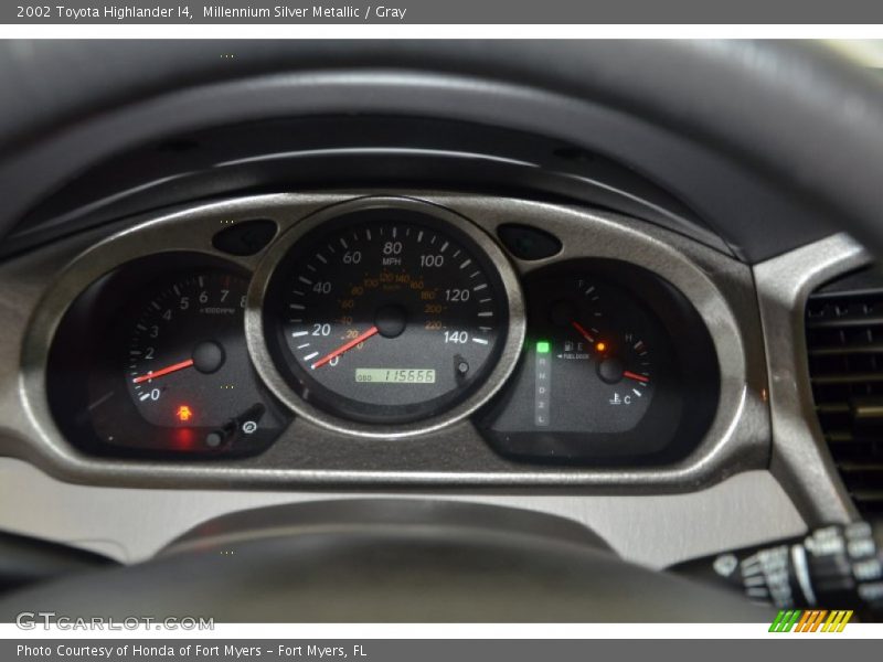Millennium Silver Metallic / Gray 2002 Toyota Highlander I4