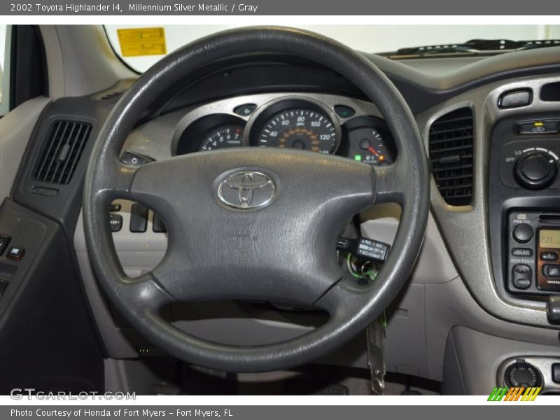Millennium Silver Metallic / Gray 2002 Toyota Highlander I4