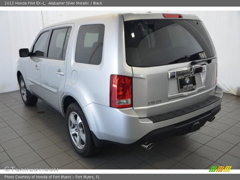 Alabaster Silver Metallic / Black 2013 Honda Pilot EX-L