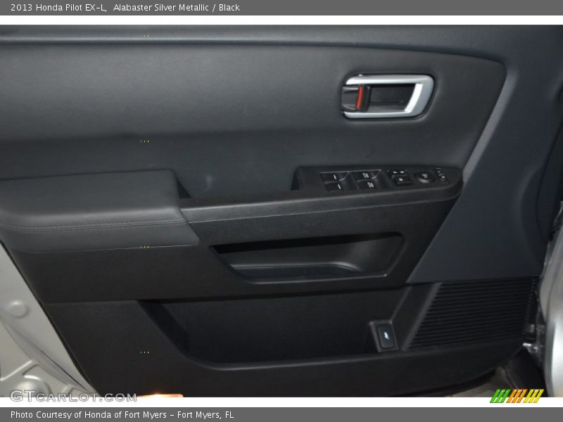 Alabaster Silver Metallic / Black 2013 Honda Pilot EX-L