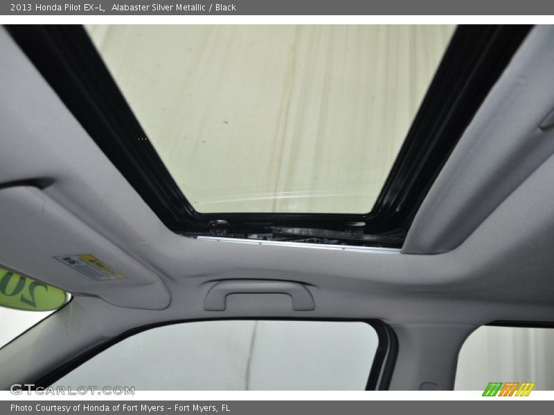 Alabaster Silver Metallic / Black 2013 Honda Pilot EX-L