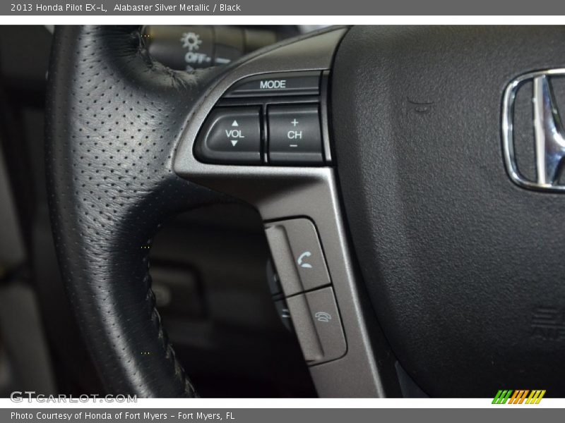 Alabaster Silver Metallic / Black 2013 Honda Pilot EX-L