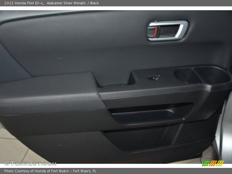 Alabaster Silver Metallic / Black 2013 Honda Pilot EX-L
