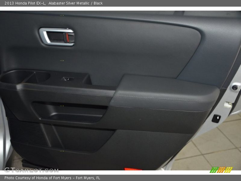 Alabaster Silver Metallic / Black 2013 Honda Pilot EX-L