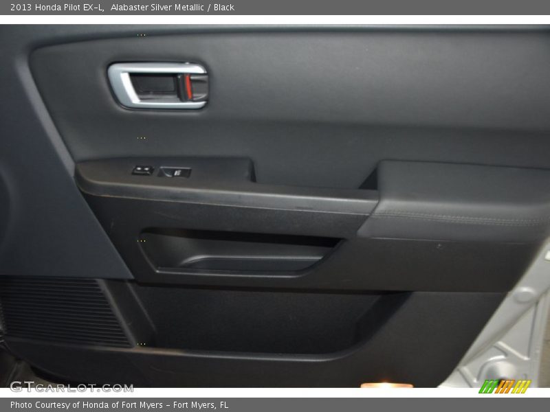 Alabaster Silver Metallic / Black 2013 Honda Pilot EX-L