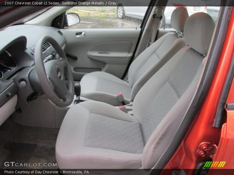 Sunburst Orange Metallic / Gray 2007 Chevrolet Cobalt LS Sedan