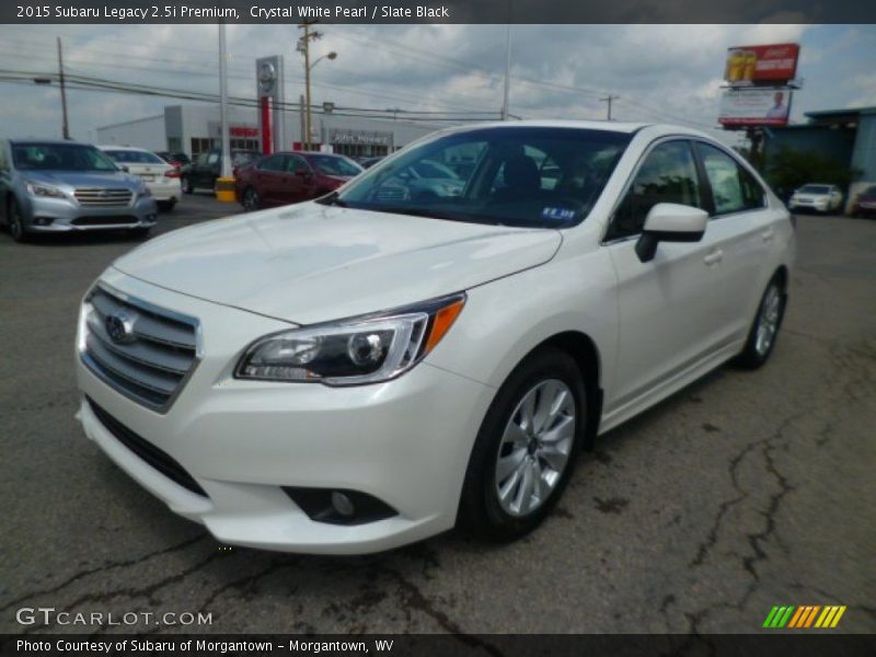 Crystal White Pearl / Slate Black 2015 Subaru Legacy 2.5i Premium