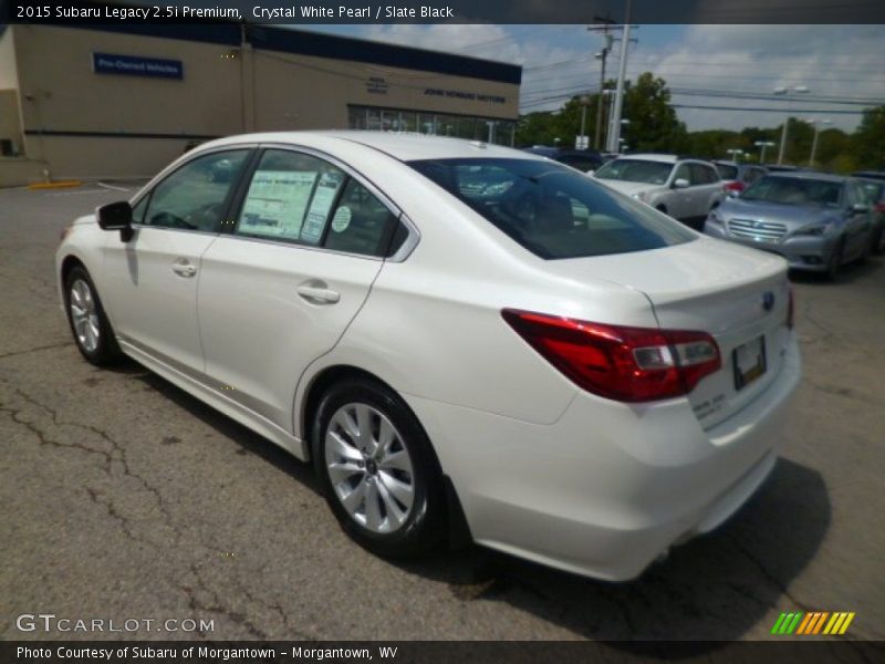 Crystal White Pearl / Slate Black 2015 Subaru Legacy 2.5i Premium