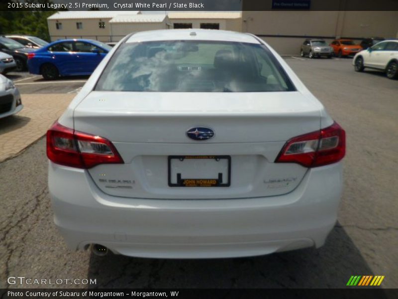 Crystal White Pearl / Slate Black 2015 Subaru Legacy 2.5i Premium