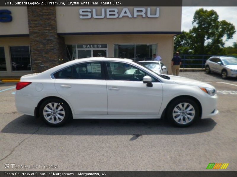 Crystal White Pearl / Slate Black 2015 Subaru Legacy 2.5i Premium