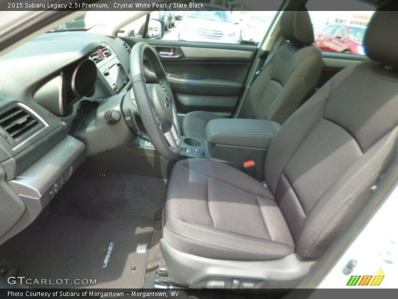 Crystal White Pearl / Slate Black 2015 Subaru Legacy 2.5i Premium