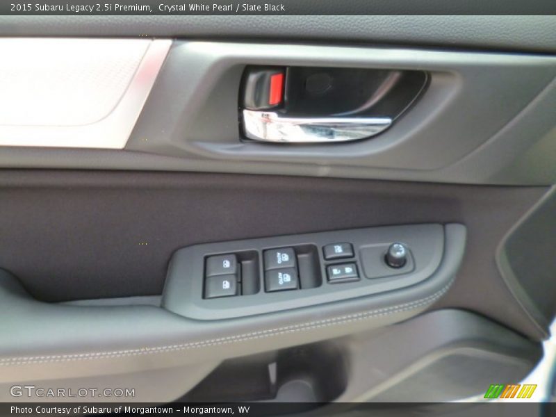 Crystal White Pearl / Slate Black 2015 Subaru Legacy 2.5i Premium