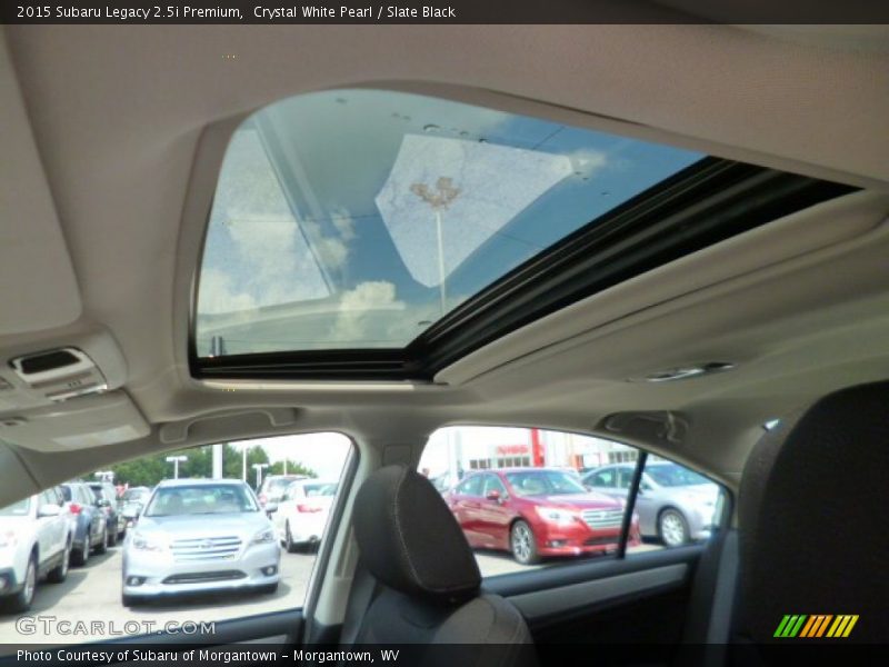 Crystal White Pearl / Slate Black 2015 Subaru Legacy 2.5i Premium