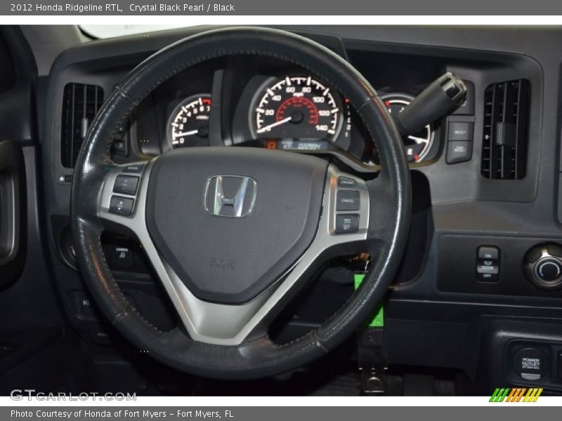 Crystal Black Pearl / Black 2012 Honda Ridgeline RTL