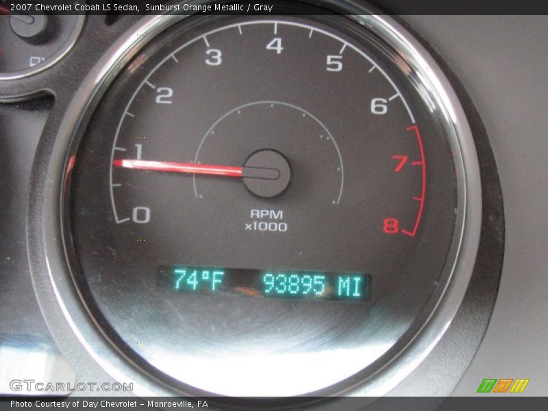 Sunburst Orange Metallic / Gray 2007 Chevrolet Cobalt LS Sedan