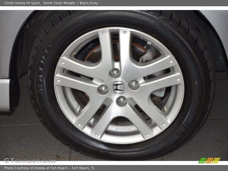 Storm Silver Metallic / Black/Grey 2008 Honda Fit Sport