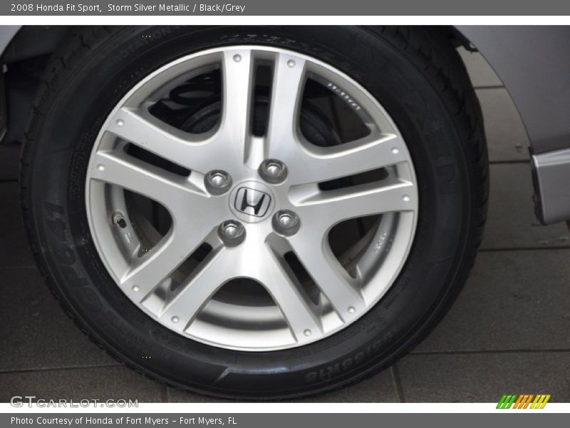 Storm Silver Metallic / Black/Grey 2008 Honda Fit Sport