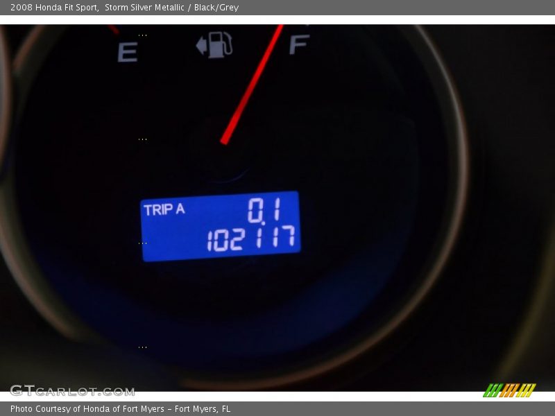 Storm Silver Metallic / Black/Grey 2008 Honda Fit Sport