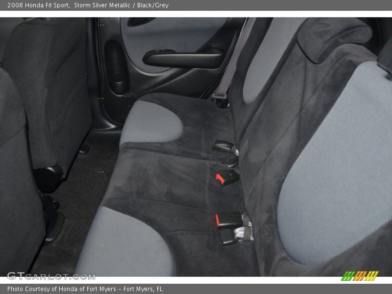 Storm Silver Metallic / Black/Grey 2008 Honda Fit Sport